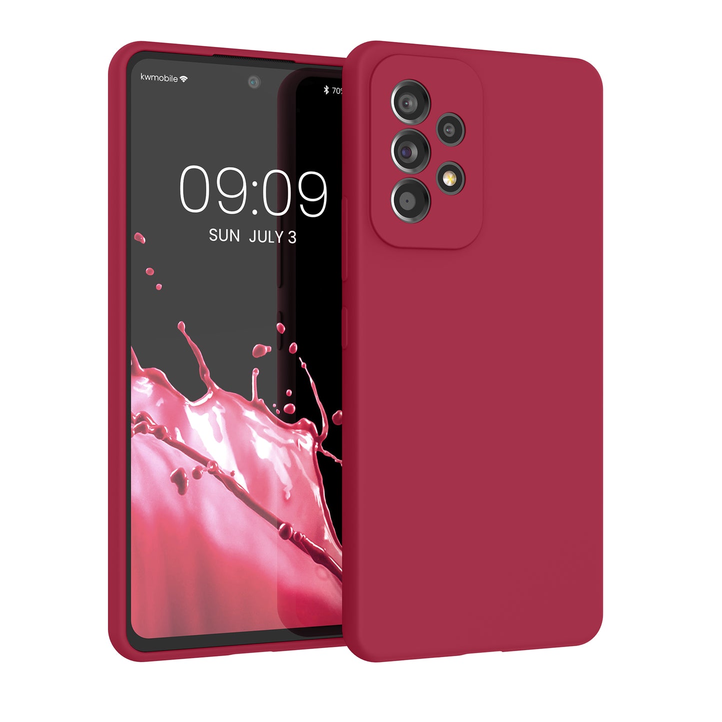 kwmobile Phone Case for Samsung Galaxy A53 5G - Silicone Case - Wireless Charging - Protective Cover