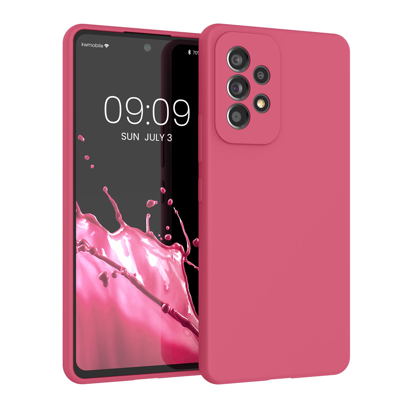 kwmobile Phone Case for Samsung Galaxy A53 5G - Silicone Case - Wireless Charging - Protective Cover