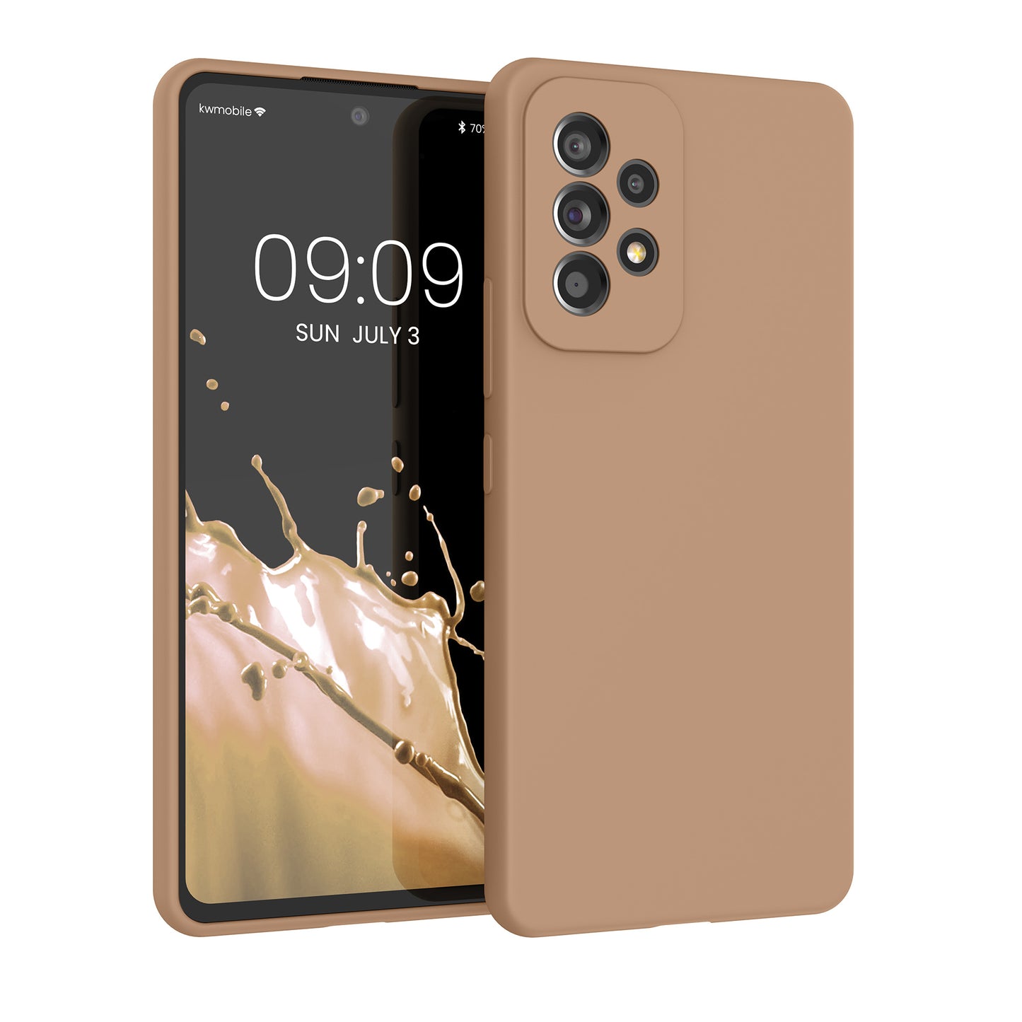 kwmobile Phone Case for Samsung Galaxy A53 5G - Silicone Case - Wireless Charging - Protective Cover