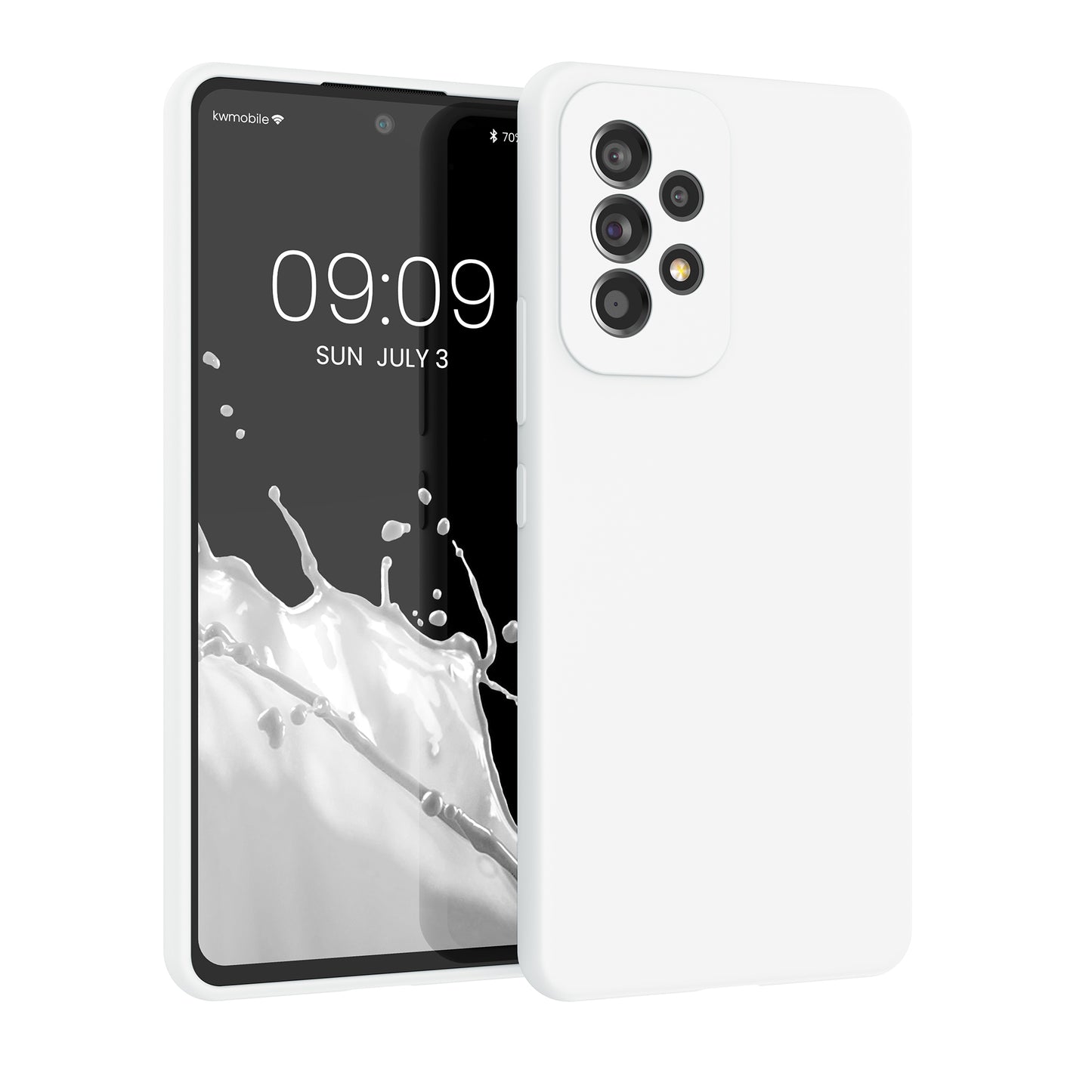 kwmobile Phone Case for Samsung Galaxy A53 5G - Silicone Case - Wireless Charging - Protective Cover