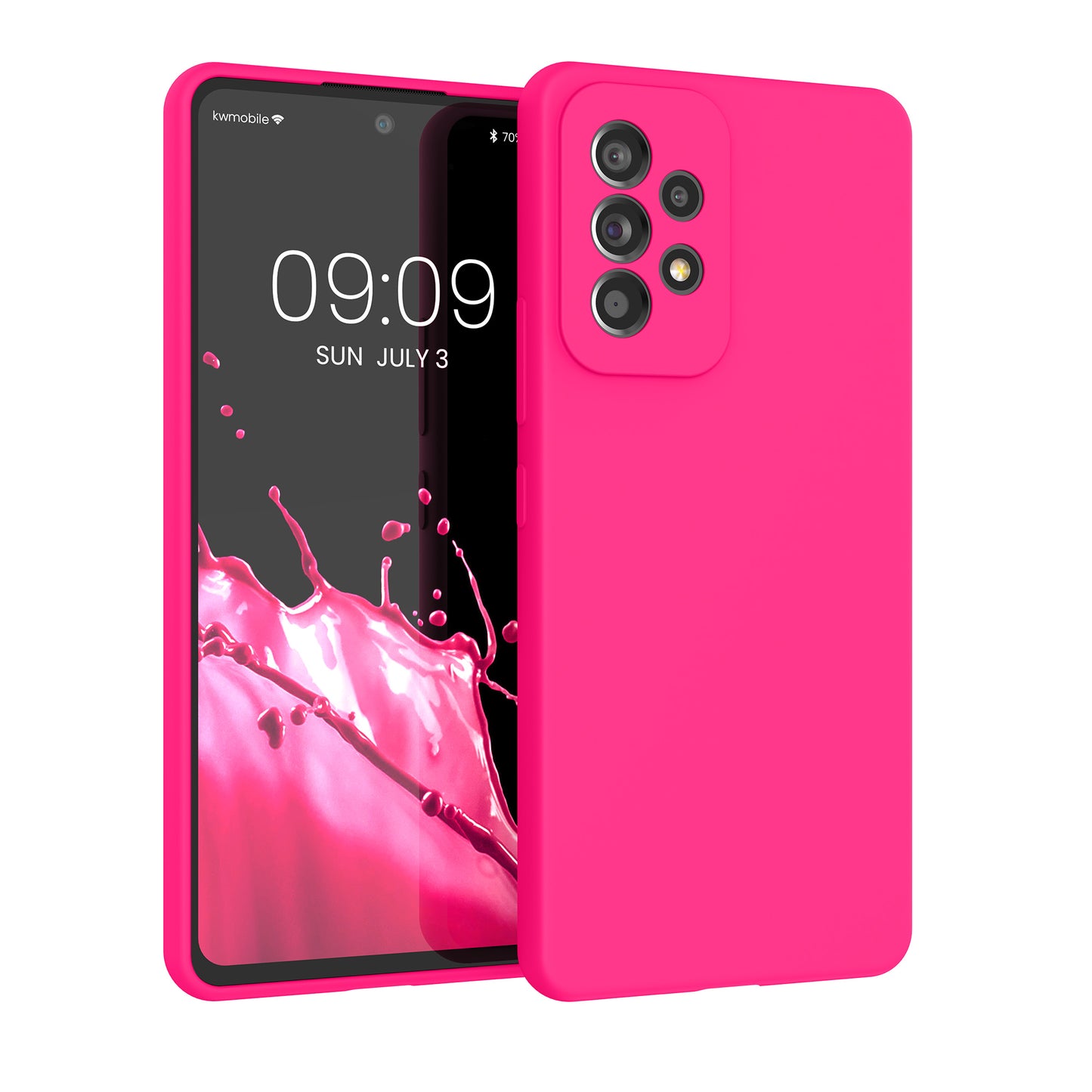 kwmobile Phone Case for Samsung Galaxy A53 5G - Silicone Case - Wireless Charging - Protective Cover