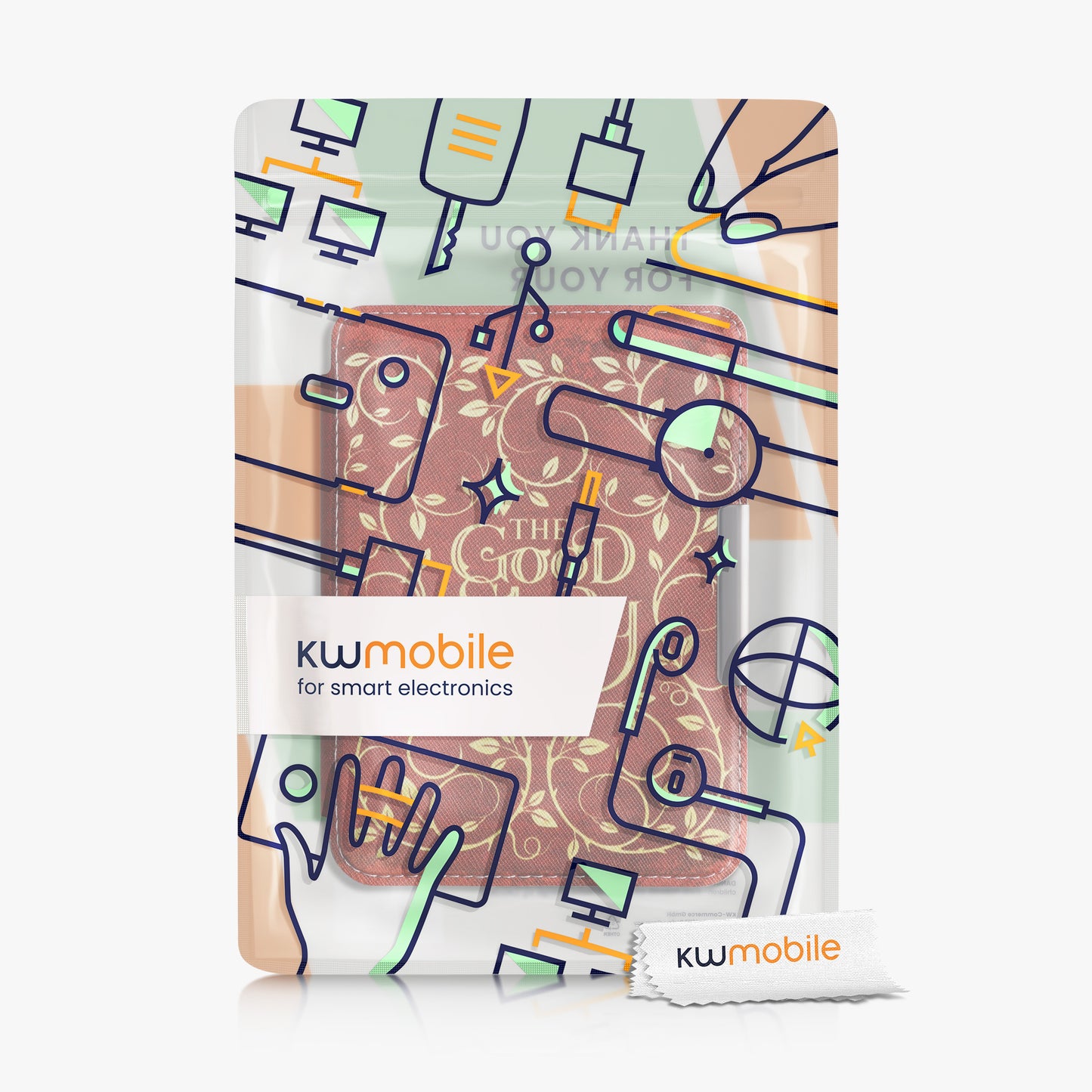 kwmobile Kobo Clara HD Case - eReader Flip Cover with Hand Strap and Auto Sleep Function