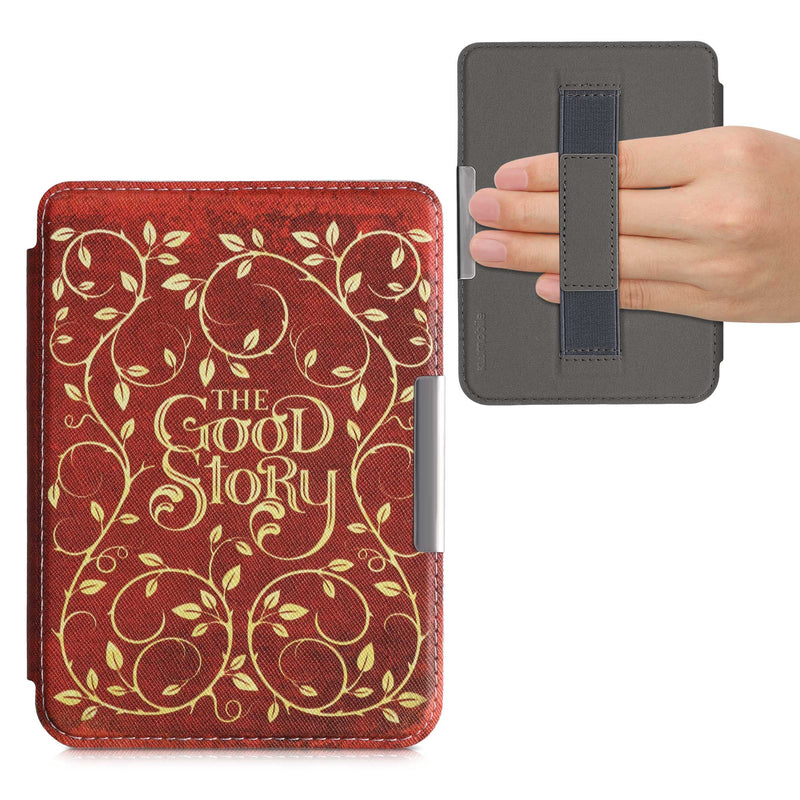 kwmobile Kobo Clara HD Case - eReader Flip Cover with Hand Strap and Auto Sleep Function