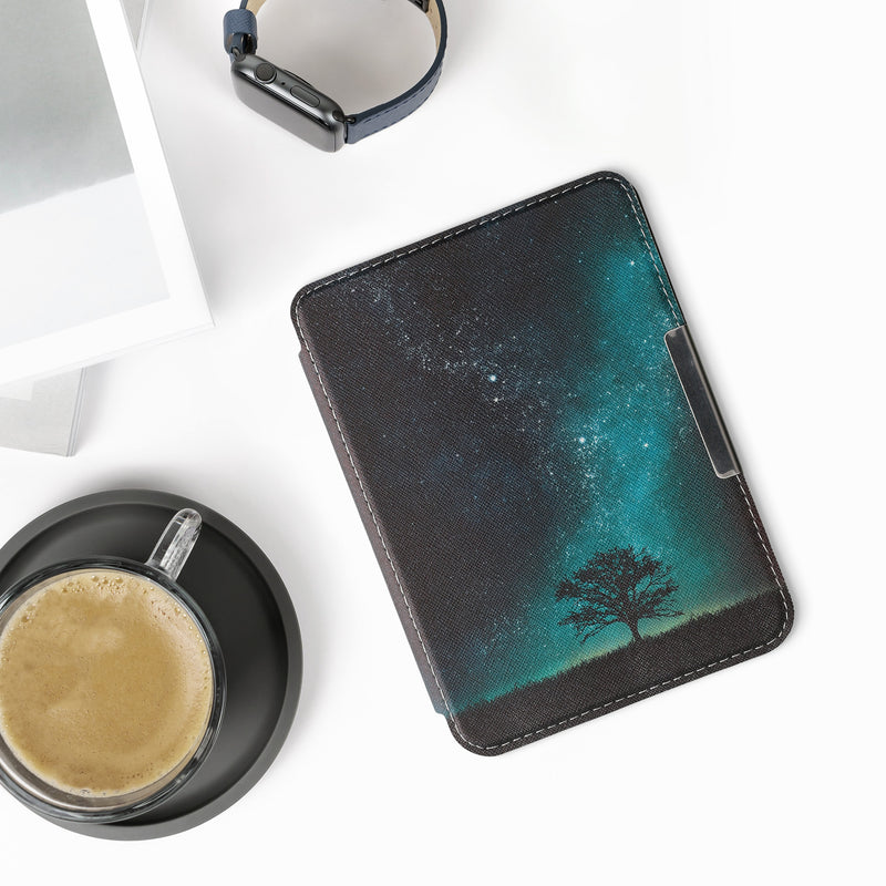 kwmobile Kobo Clara HD Case - eReader Flip Cover with Hand Strap and Auto Sleep Function