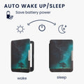 kwmobile Kobo Clara HD Case - eReader Flip Cover with Hand Strap and Auto Sleep Function