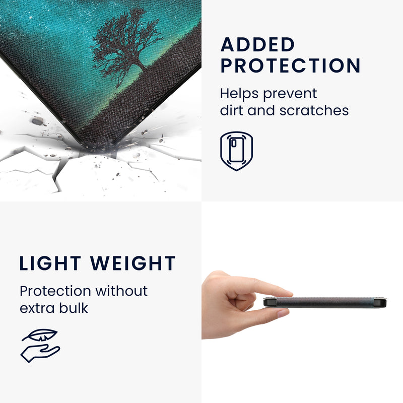 kwmobile Kobo Clara HD Case - eReader Flip Cover with Hand Strap and Auto Sleep Function