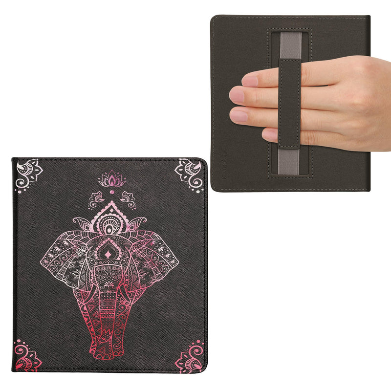 kwmobile Case for Amazon Kindle Oasis 10th Gen - eReader Flip Cover with Hand Strap and Auto Sleep Function