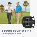 kwmobile Golf Shot Counter Mini Golf Score Counter for 2 Players Score Tracker from 0 to 9 Score Counter with Ball Chain