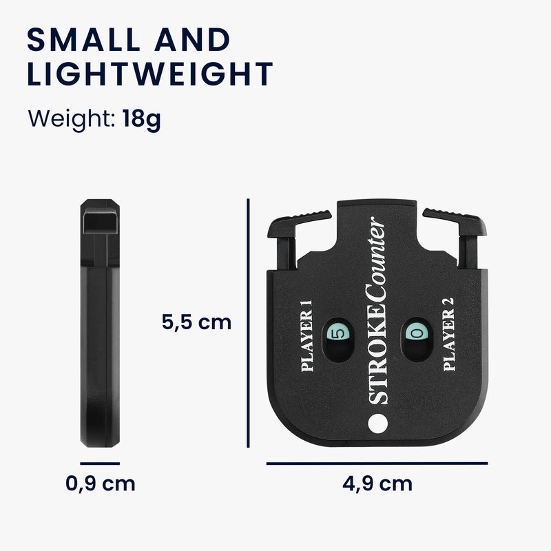 kwmobile Golf Shot Counter Mini Golf Score Counter for 2 Players Score Tracker from 0 to 9 Score Counter with Ball Chain