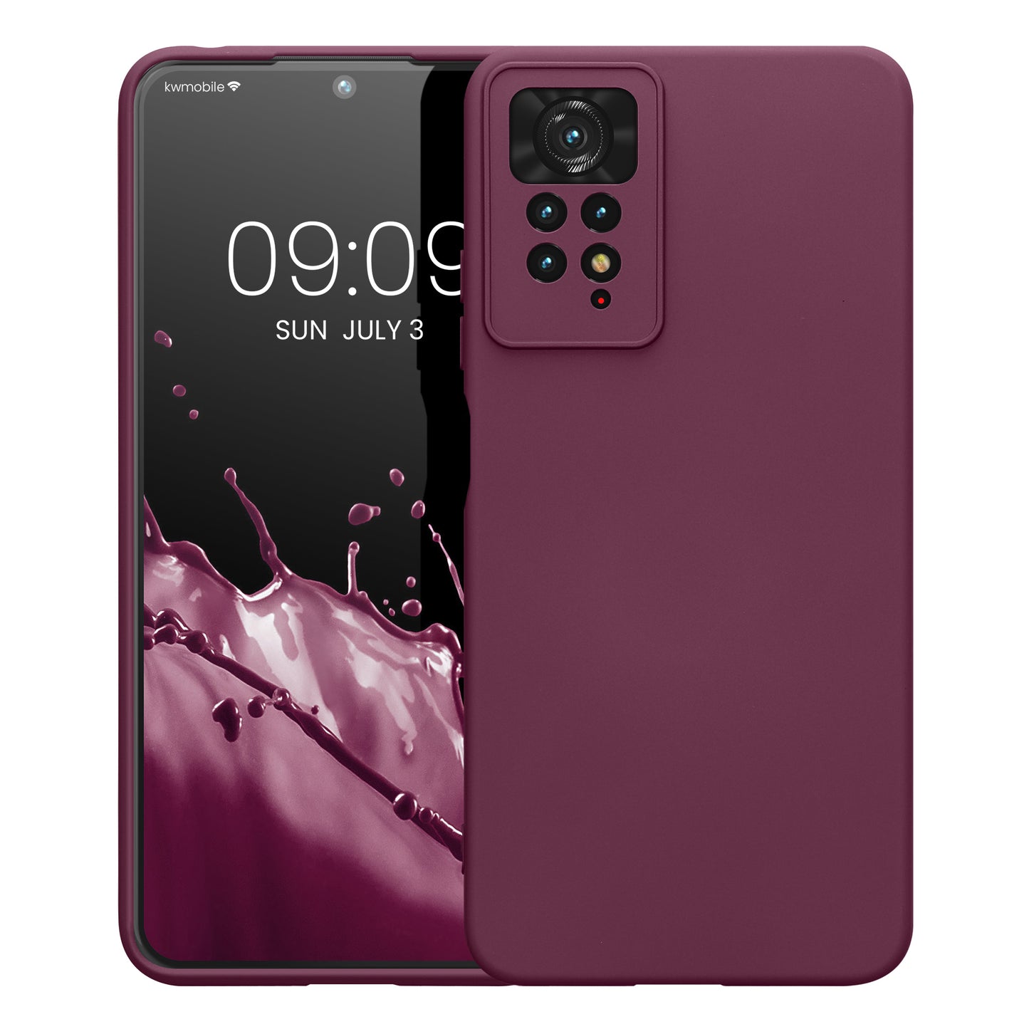 kwmobile Slim Case Compatible with Xiaomi Redmi Note 11 Pro / Note 11 Pro (5G) / Note 12 Pro (4G) Cover - Silicone Phone Case