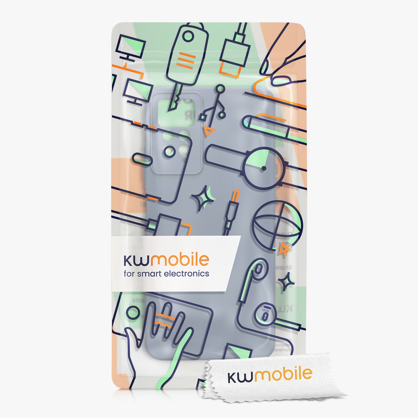 kwmobile Slim Case Compatible with Xiaomi Redmi Note 11 Pro / Note 11 Pro (5G) / Note 12 Pro (4G) Cover - Silicone Phone Case