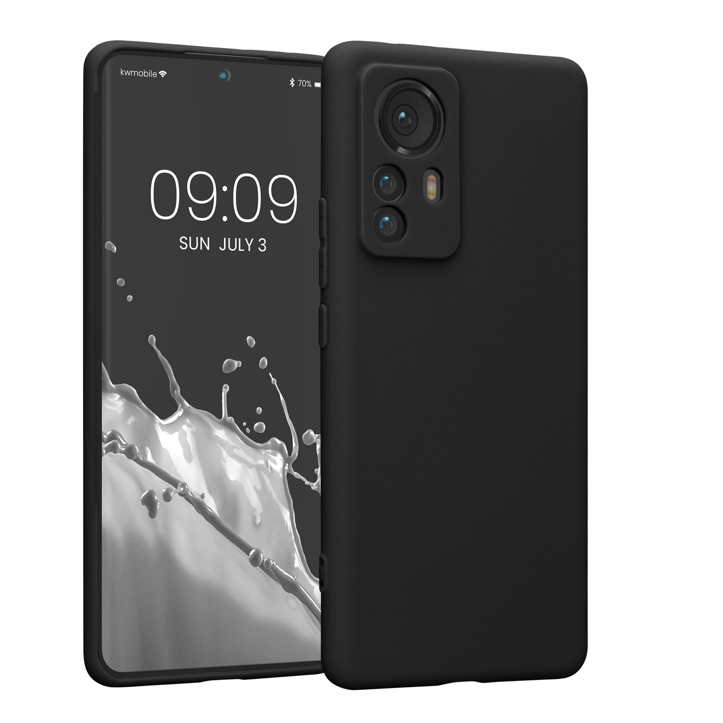 kwmobile Phone Case for Xiaomi 12 Pro - Soft Silicone Phone Case - Protective Cover