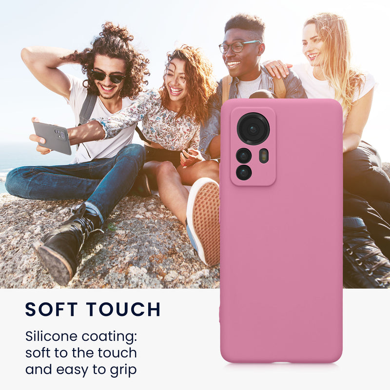 kwmobile Phone Case for Xiaomi 12 Pro - Soft Silicone Phone Case - Protective Cover