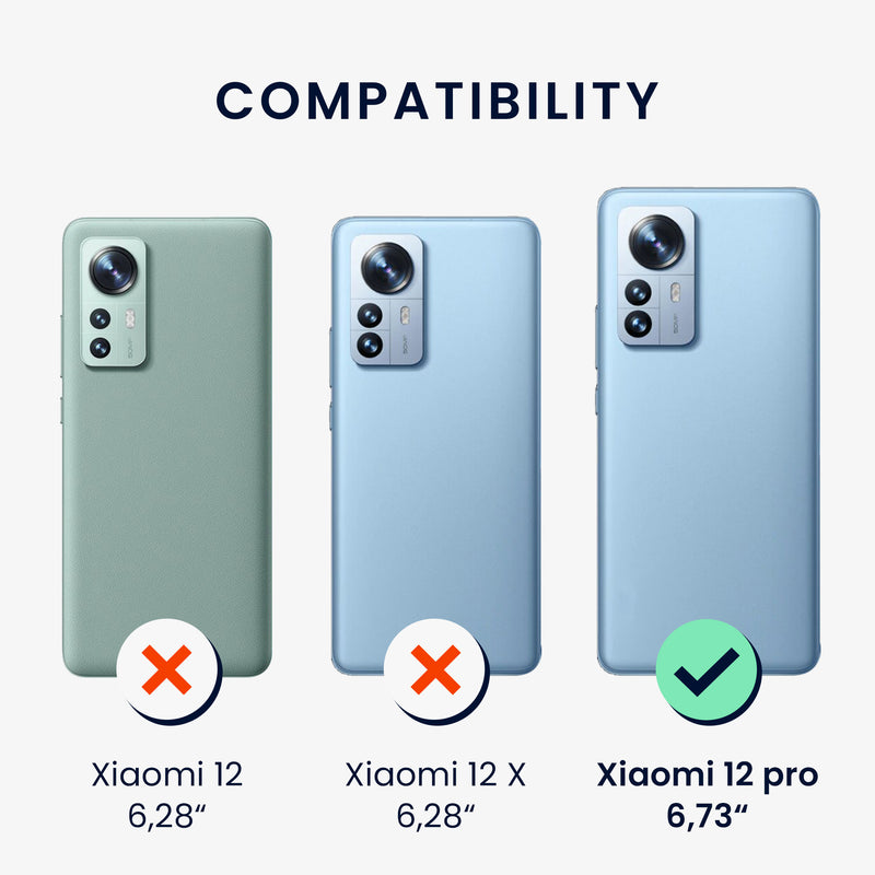 kwmobile Phone Case for Xiaomi 12 Pro - Soft Silicone Phone Case - Protective Cover