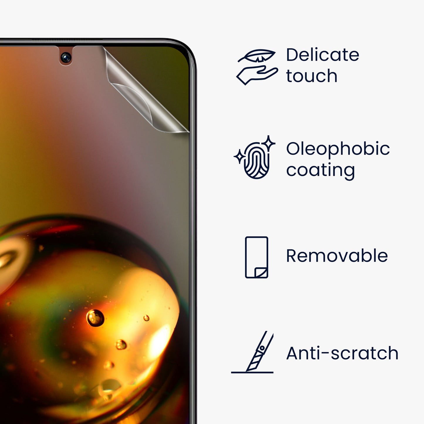 3x Matte Screen Protector compatible with Xiaomi Redmi Note 11 Pro / Note 11 Pro (5G) / Note 12 Pro (4G)