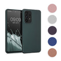 kwmobile Case kompatibel mit Samsung Galaxy A53 5G Hülle - Schutzhülle aus Silikon metallisch schimmernd - Handyhülle Metallic Silber Metallic Silber  