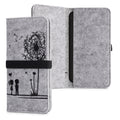 kwmobile Pouch for Smartphones with Elastic Band Protective Case Dandelion Love 17.2 x 8 cm Inner Dimensions