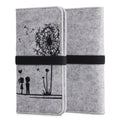 kwmobile Pouch for Smartphones with Elastic Band Protective Case Dandelion Love 17.2 x 8 cm Inner Dimensions