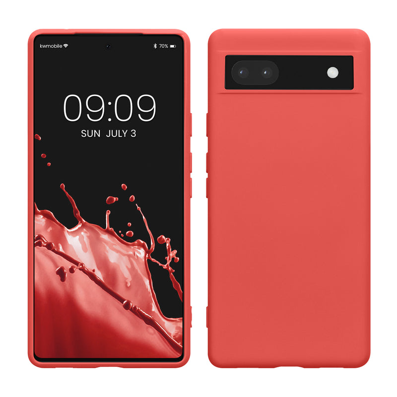 kwmobile Case Compatible with Google Pixel 6a Protective Cover for Wireless Charging Case