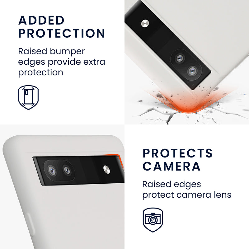 kwmobile Case Compatible with Google Pixel 6a Protective Cover for Wireless Charging Case