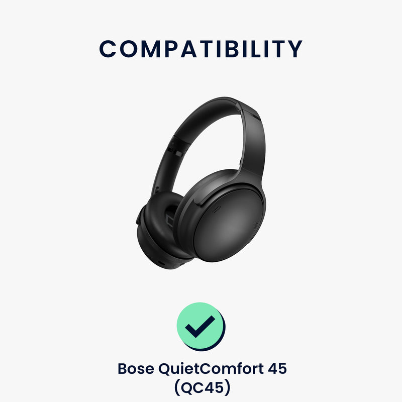 kwmobile Ear Pads for Bose QuietComfort 45 / QC45 / SC Headphones Replacement Parts Over Ear Headphones