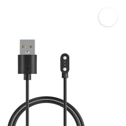 kwmobile USB Kabel Charger kompatibel mit Blackview X1 (Number B00101) / X2 Smartwatch Ladekabel - Smart Watch Ersatzkabel - Fitnesstracker Aufladekabel in Weiß Weiß  