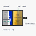 kwmobile Vaccination Pass Holder for Animals Protective Cover for EU Pet Passport Pet Vaccination Card Cover Faux Leather compatible with German Pet Vaccination Card