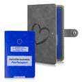 kwmobile Pet Passport Cover for Animals Protective Sleeve for EU Pet Passport Pet Vaccination Card Cover Faux Leather