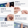 kwmobile Webcam Cover for Tablet Laptop Notebook etc. - 3x Ultra-Thin Camera Cover - Metal Protective Slider