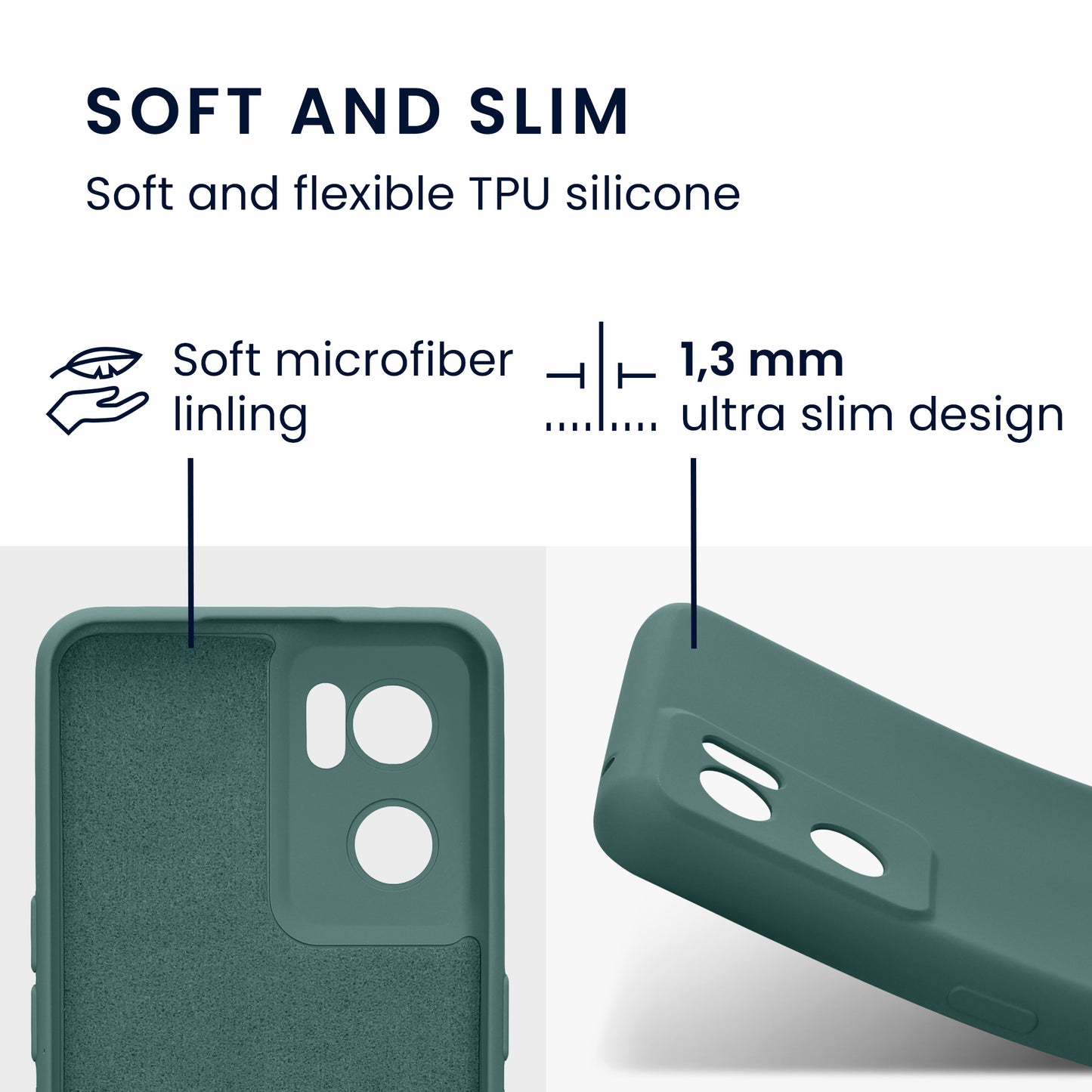 kwmobile Slim Case compatible with OnePlus Nord CE 2 5G Case - Silicone Phone Cover