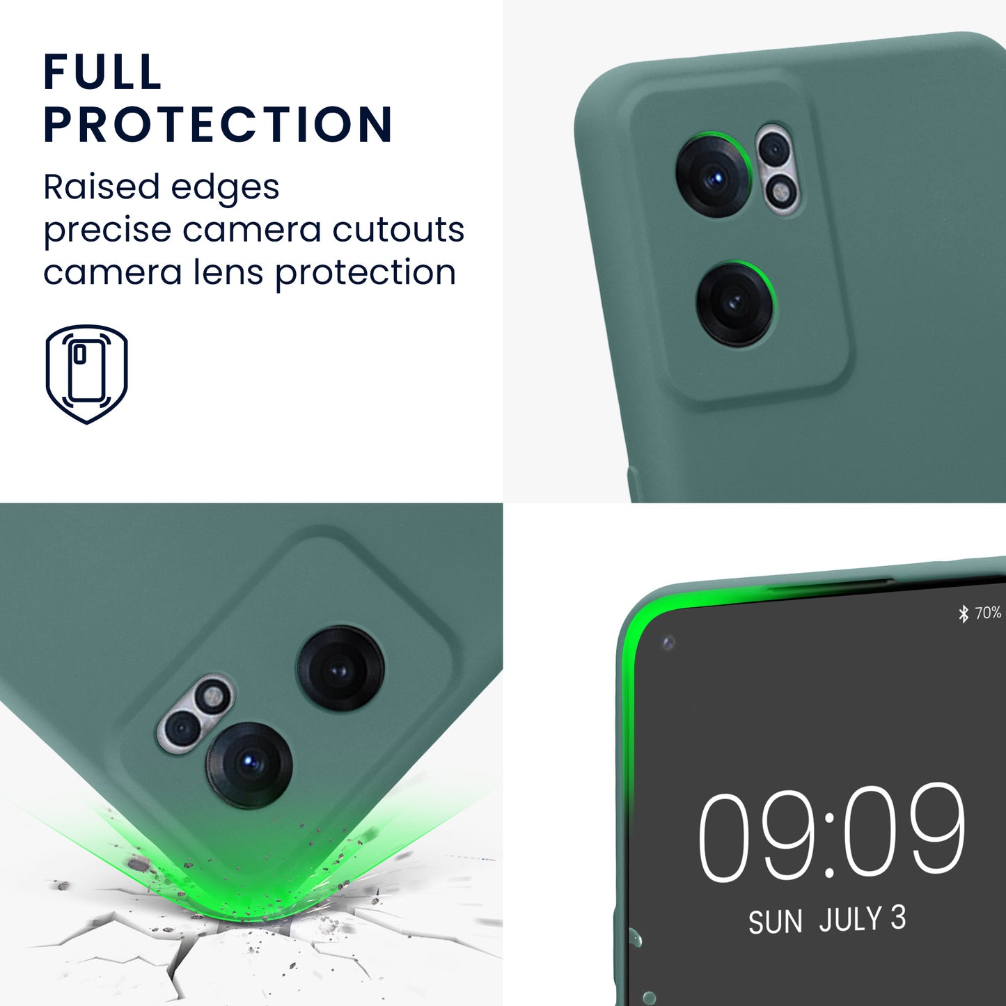 kwmobile Slim Case compatible with OnePlus Nord CE 2 5G Case - Silicone Phone Cover