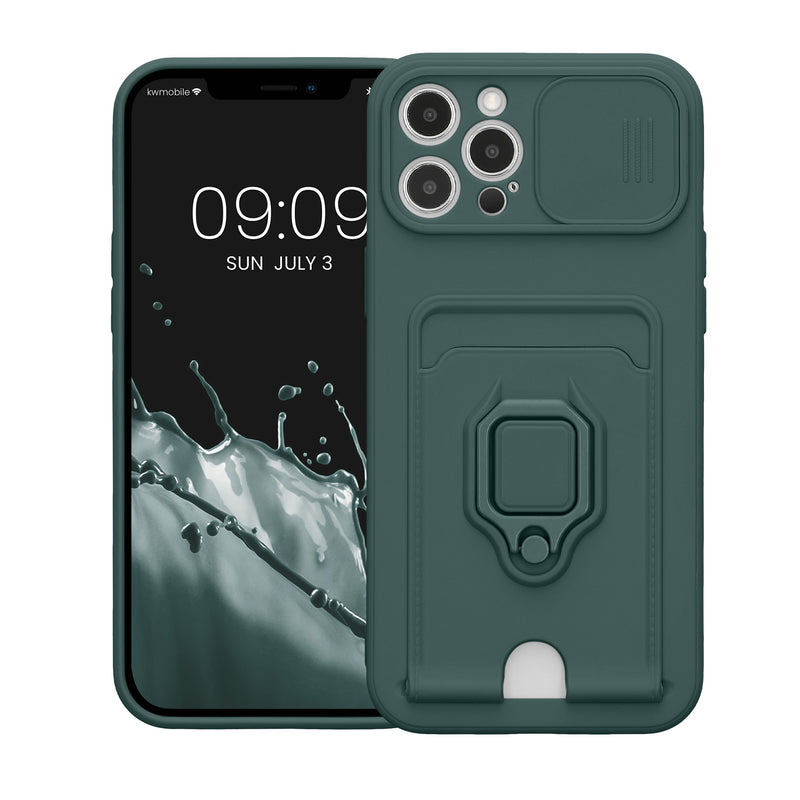 kwmobile Case compatible with Apple iPhone 12 Pro Max - Soft Case with Camera Protection - Card Slot