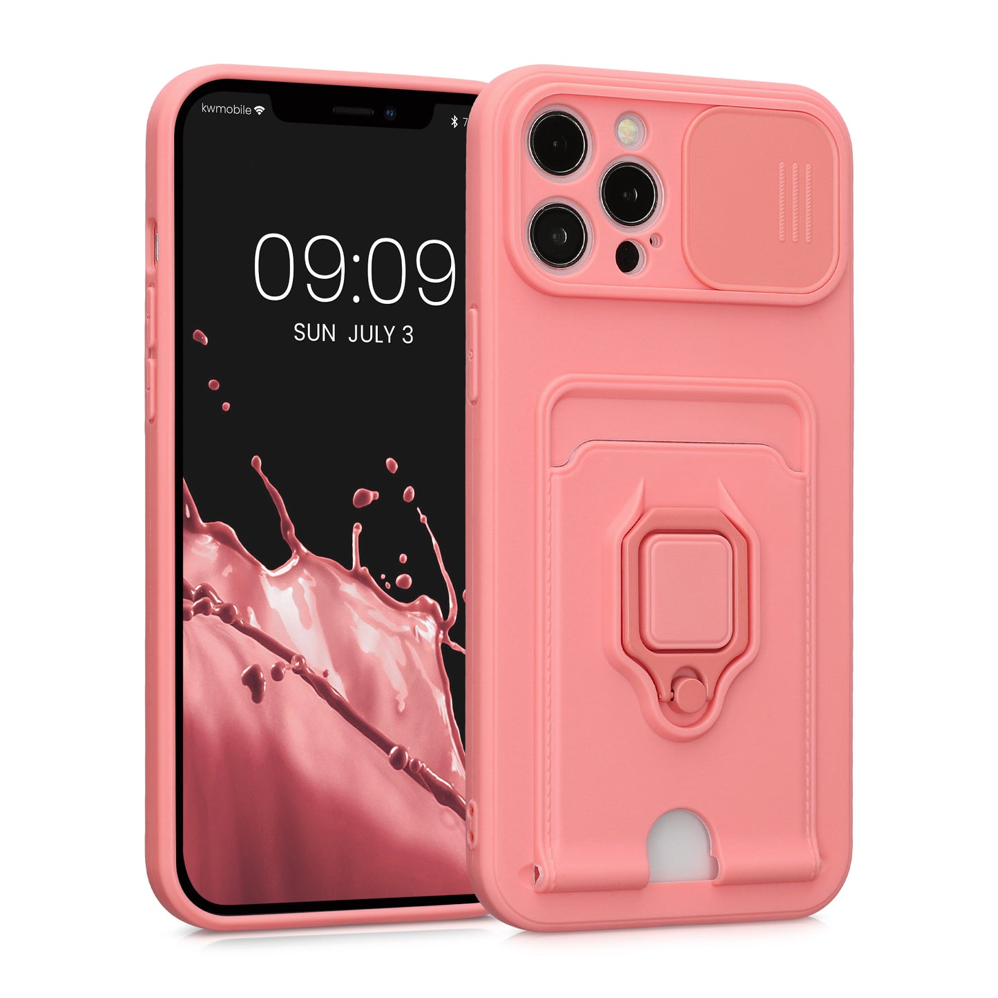 kwmobile Case compatible with Apple iPhone 12 Pro Max - Soft Case with Camera Protection - Card Slot