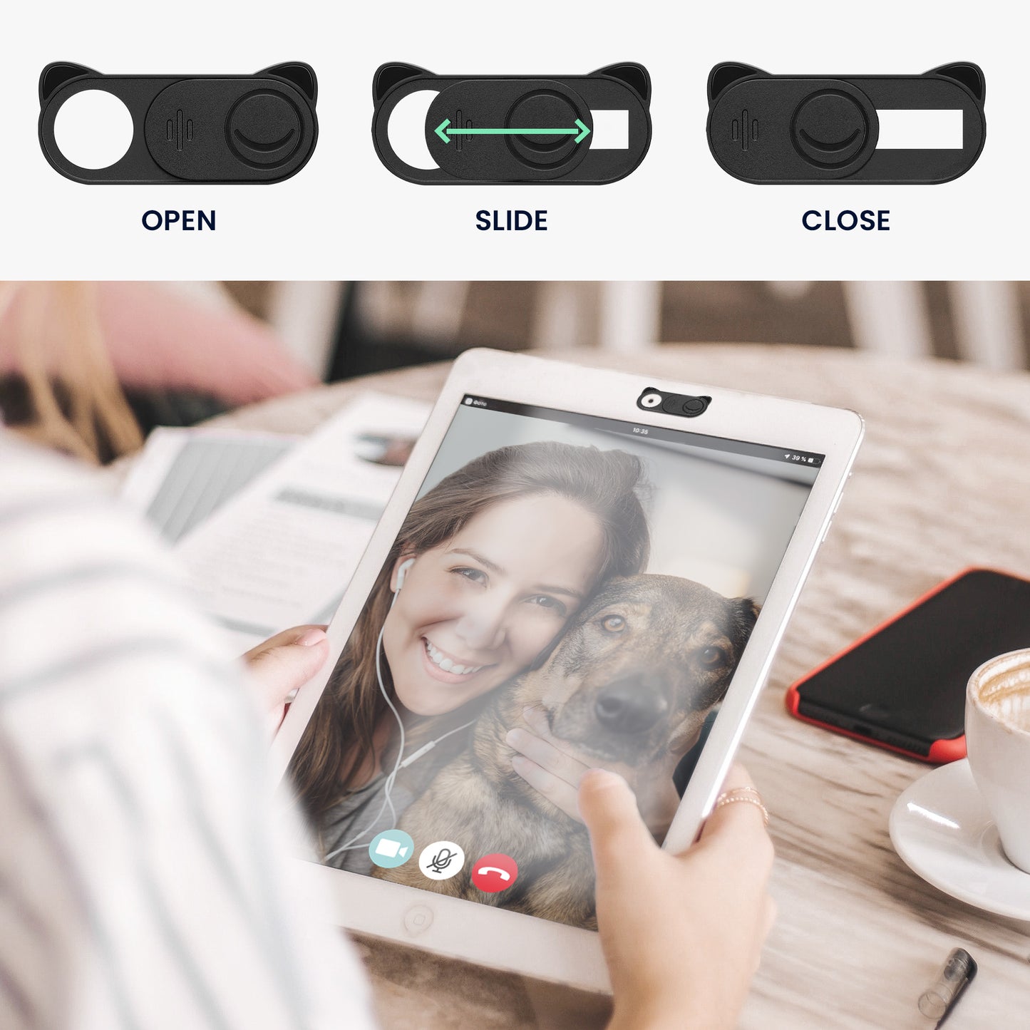 kwmobile Webcam Cover for Tablet Laptop Notebook etc.