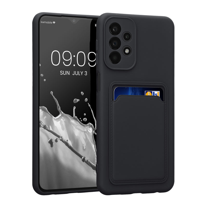 kwmobile Phone Case compatible with Samsung Galaxy A23 4G / 5G - Cover with Card Holder