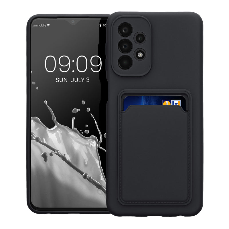 kwmobile Phone Case compatible with Samsung Galaxy A23 4G / 5G - Cover with Card Holder