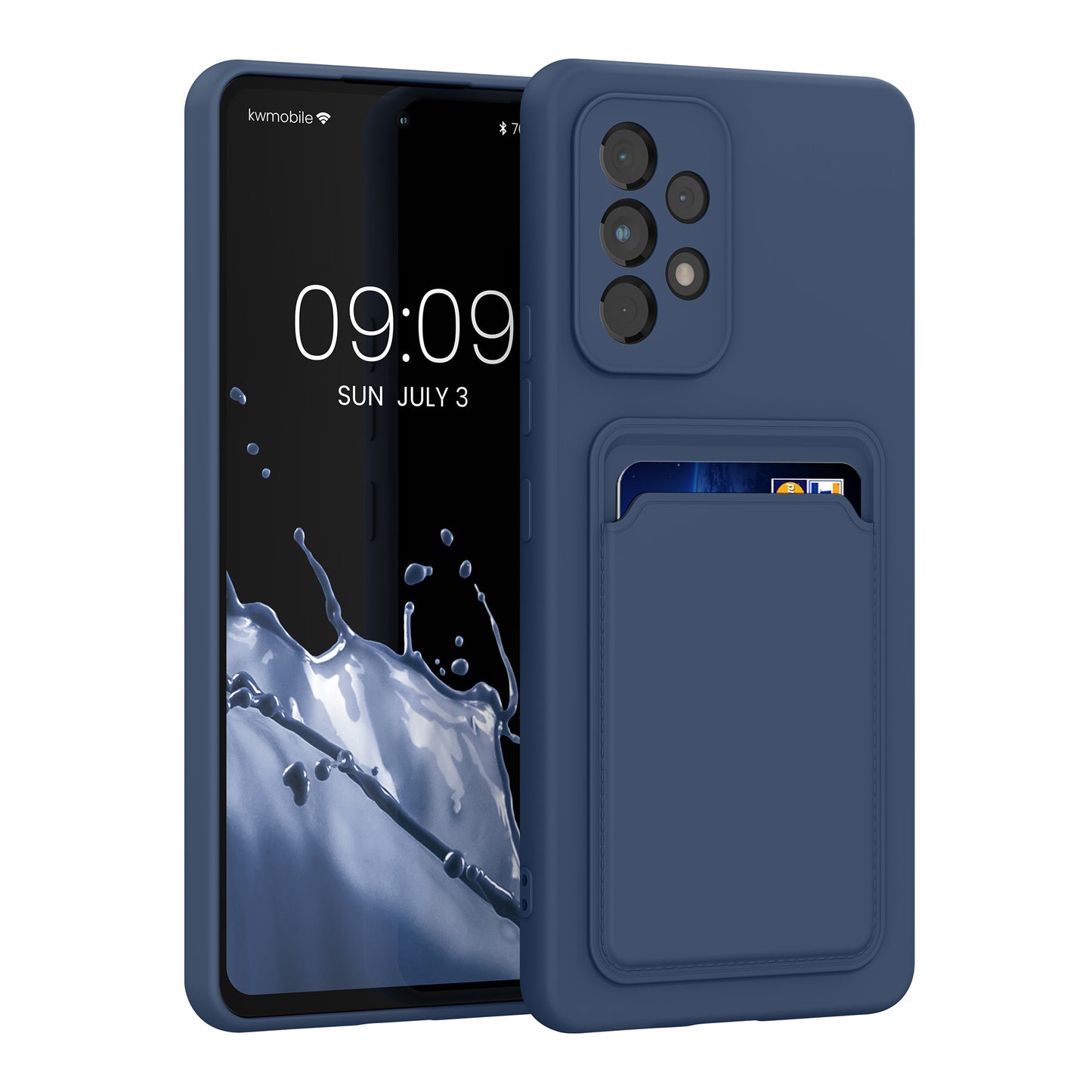 kwmobile Phone Case Compatible with Samsung Galaxy A53 5G Case - Phone Cover with Card Slot