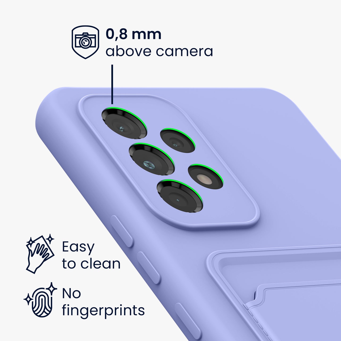 kwmobile Phone Case Compatible with Samsung Galaxy A53 5G Case - Phone Cover with Card Slot