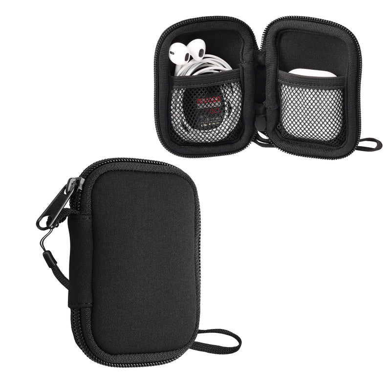 kwmobile In-Ear Headphone Case compatible with in-ear Headphones - Cover Case - 6 x 9 cm Inner Dimensions - Pouch
