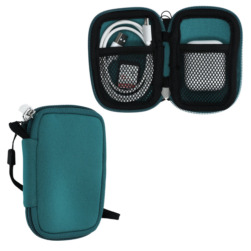 kwmobile In-Ear Headphone Case compatible with in-ear Headphones - Cover Case - 6 x 9 cm Inner Dimensions - Pouch