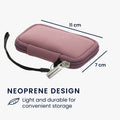 kwmobile In-Ear Headphone Case compatible with in-ear Headphones - Cover Case - 6 x 9 cm Inner Dimensions - Pouch