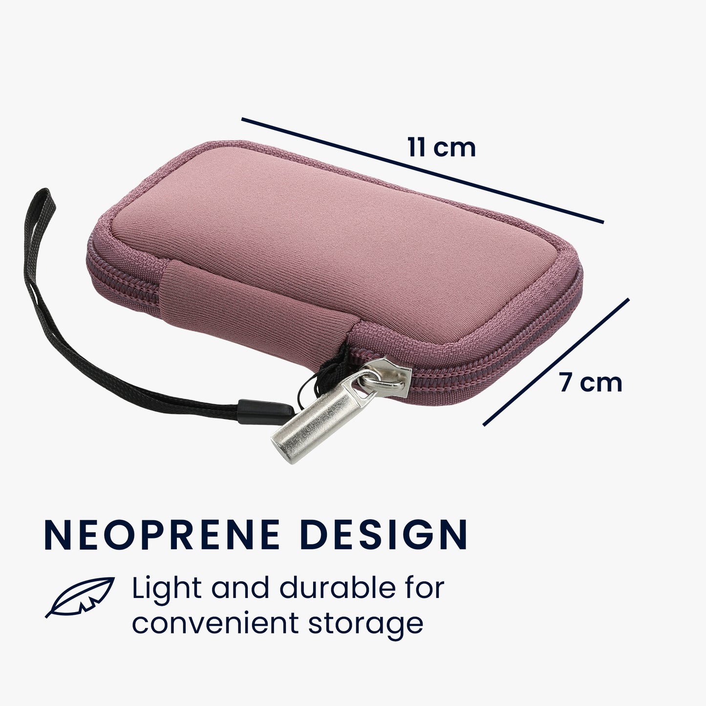 kwmobile In-Ear Headphone Case compatible with in-ear Headphones - Cover Case - 6 x 9 cm Inner Dimensions - Pouch