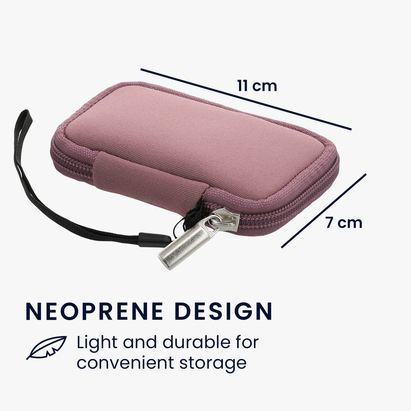 kwmobile In-Ear Headphone Case compatible with in-ear Headphones - Cover Case - 6 x 9 cm Inner Dimensions - Pouch