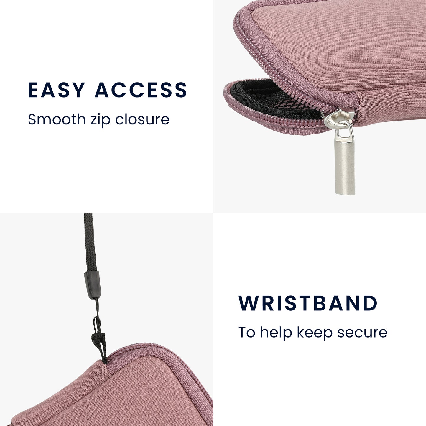 kwmobile In-Ear Headphone Case compatible with in-ear Headphones - Cover Case - 6 x 9 cm Inner Dimensions - Pouch