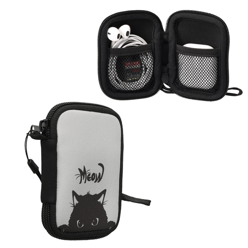 kwmobile In-Ear Headphone Case compatible with in-ear Headphones - Cover Case - 6 x 9 cm Inner Dimensions - Pouch