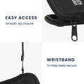kwmobile In-Ear Headphone Case compatible with in-ear Headphones - Cover Case - 6 x 9 cm Inner Dimensions - Pouch
