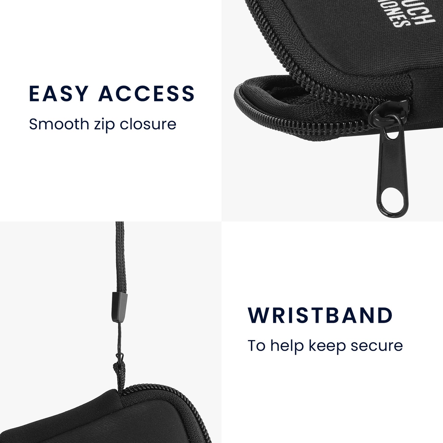 kwmobile In-Ear Headphone Case compatible with in-ear Headphones - Cover Case - 6 x 9 cm Inner Dimensions - Pouch