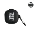 kwmobile Hülle kompatibel mit Samsung Galaxy Buds 2 Pro / Buds 2 / Buds Live Hülle - Silikon Kopfhörer Schutzhülle Case Cover Weiß Schwarz Weiß  [dsg02]