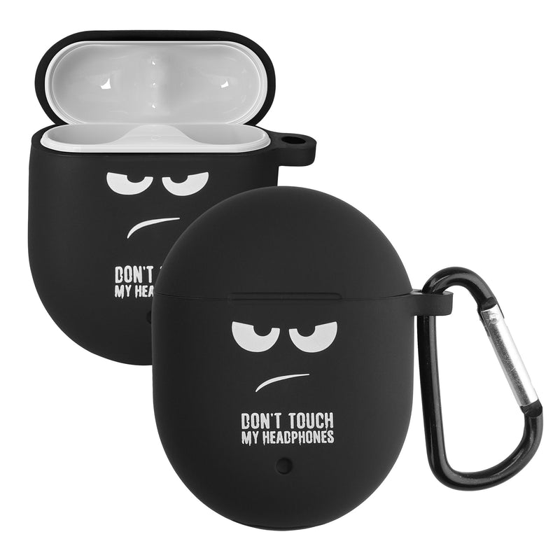 kwmobile Hülle kompatibel mit Google Pixel Buds 2 (2020) Hülle - Silikon Kopfhörer Schutzhülle Case Cover Weiß Schwarz Schwarz Weiß  [dsg01]
