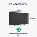 kwmobile 32" TV Outdoor TV Cover Television Screen Protector Weatherproof
